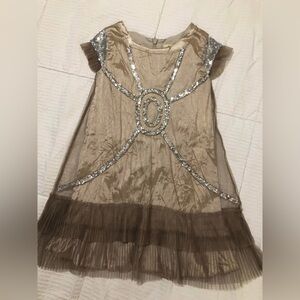 Joyfolie Shimmering Grayand Silver Dance Dress